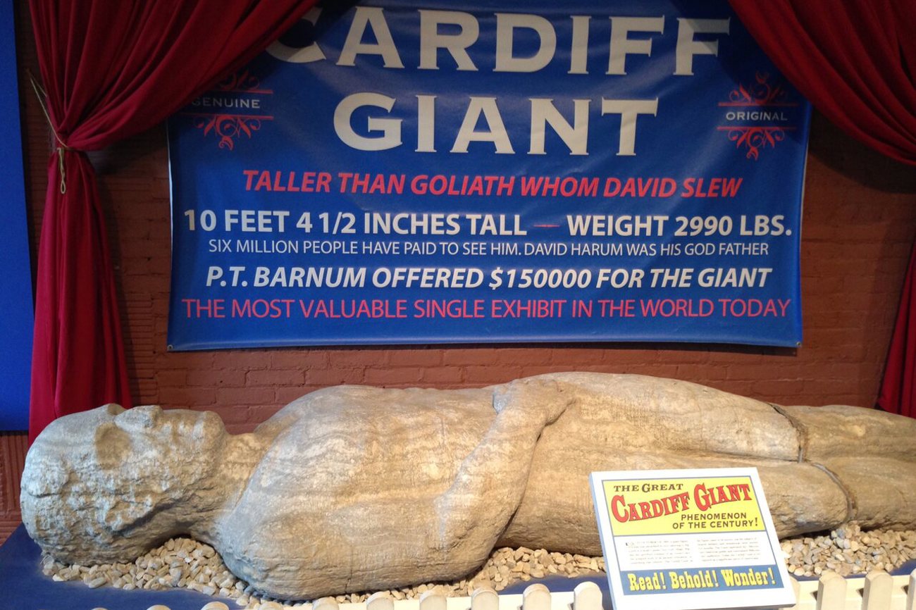 Der Gigant von Cardiff im Farmers’ Museum von Cooperstown, New York. Foto: wikimedia